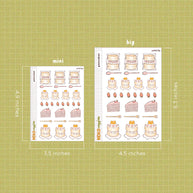 Pancakes Stickers I | Neko Veggies Food