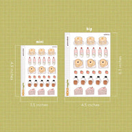 Pancakes Stickers I | Neko Veggies Food
