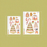 Christmas Dessert Stickers | Neko Veggies Food