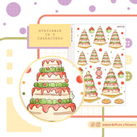 Christmas Dessert Stickers | Neko Veggies Food