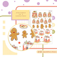 Christmas Dessert Stickers | Neko Veggies Food