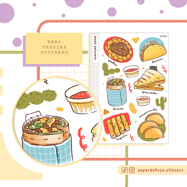 Mexican Food | Neko Veggies | N015a