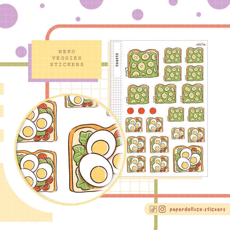 Toasts | Neko Veggies | N017a
