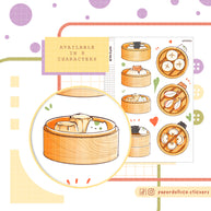 Dimsum  Stickers | Neko Veggies Food