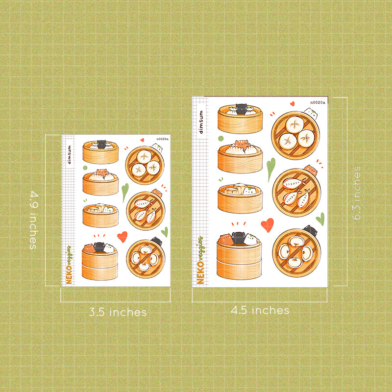 Dimsum  Stickers | Neko Veggies Food