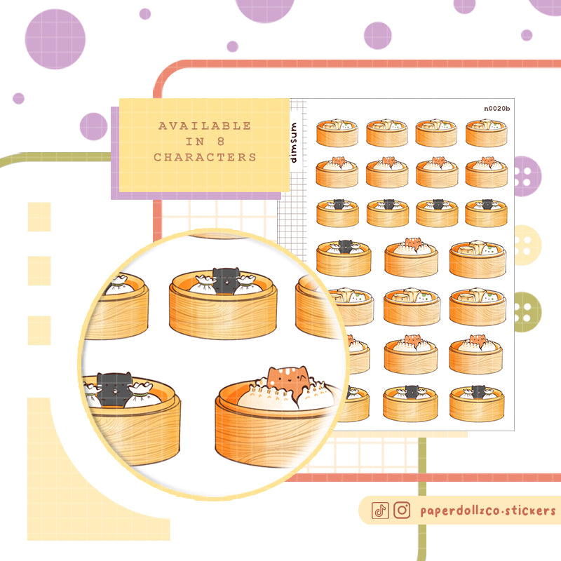 Dimsum  Stickers | Neko Veggies Food