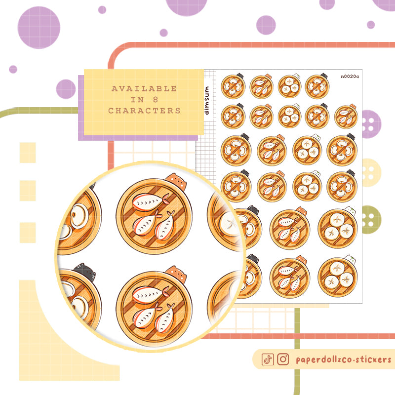 Dimsum  Stickers | Neko Veggies Food