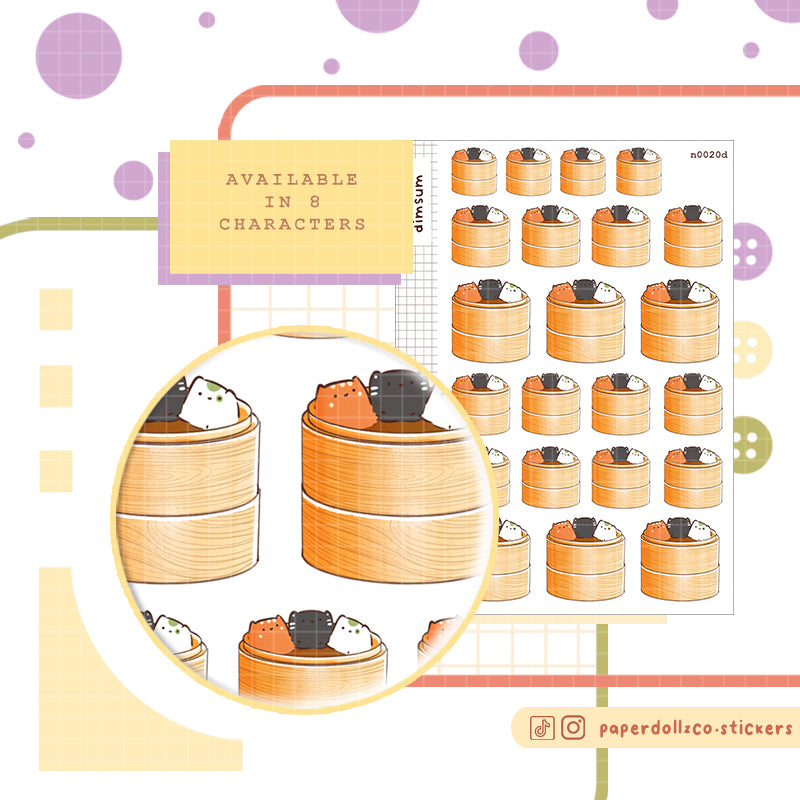 Dimsum  Stickers | Neko Veggies Food