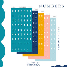 Number Sticker | PaperDollzCo | num003