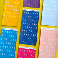 Number Sticker | PaperDollzCo | num003