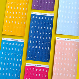 Number Sticker | PaperDollzCo | num003