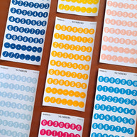 Number Sticker | PaperDollzCo | num004
