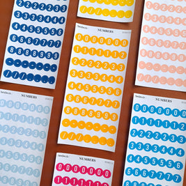 Number Sticker | PaperDollzCo | num004