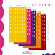Number Sticker | PaperDollzCo | num005