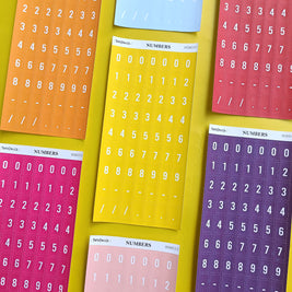 Number Sticker | PaperDollzCo | num005