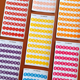 Number Sticker | PaperDollzCo | num006