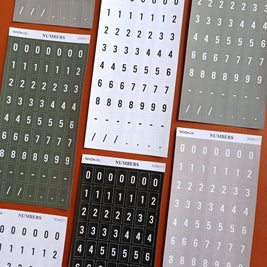Number Sticker | PaperDollzCo | num007