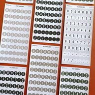 Number Sticker | PaperDollzCo | num008