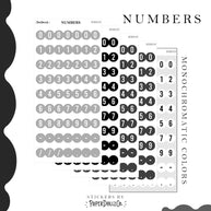 Number Sticker | PaperDollzCo | num008