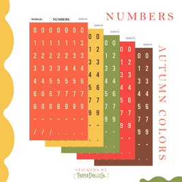 Number Sticker | PaperDollzCo | num009