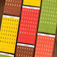 Number Sticker | PaperDollzCo | num009