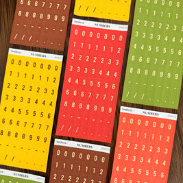 Number Sticker | PaperDollzCo | num009