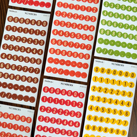 Number Sticker | PaperDollzCo | num010