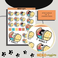Scroll | Activity | Neko Veggies Sticker | nv007