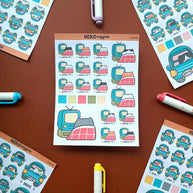 Watch Tv | Activity | Neko Veggies Sticker | nv009