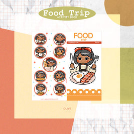 Food Trip | PaperDollzCo | Activity Sticker Book | FB014