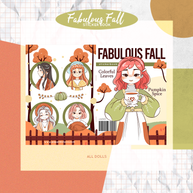 Fabulous Fall | PaperDollzCo | Sticker Book | CB063