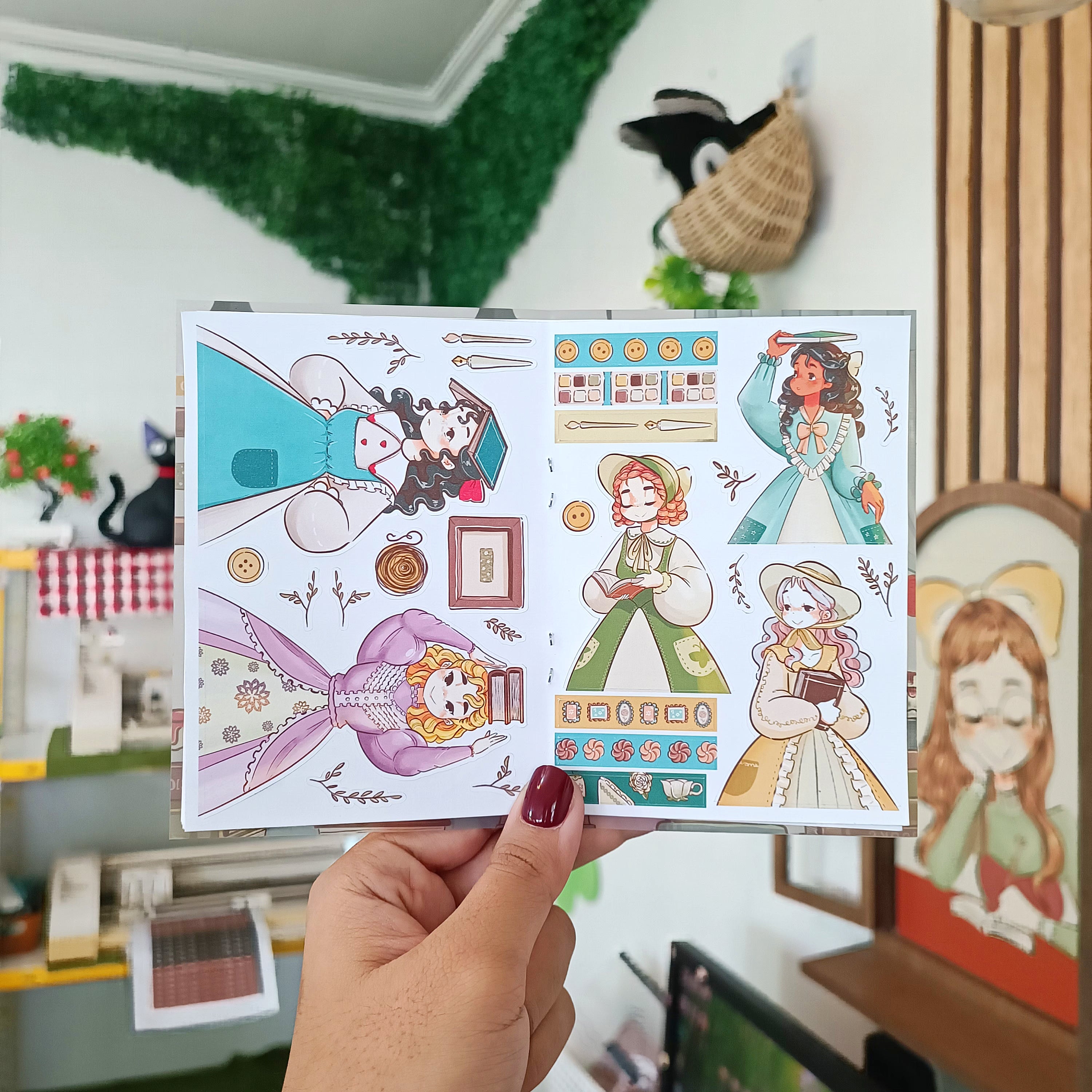 Victorian Muses | PaperDollzCo | Sticker Book | CB070