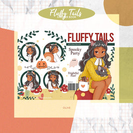 Fluffy Tails | PaperDollzCo | Sticker Book | CB064