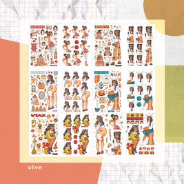 Fluffy Tails | PaperDollzCo | Sticker Book | CB064