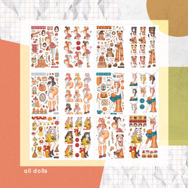 Fluffy Tails | PaperDollzCo | Sticker Book | CB064