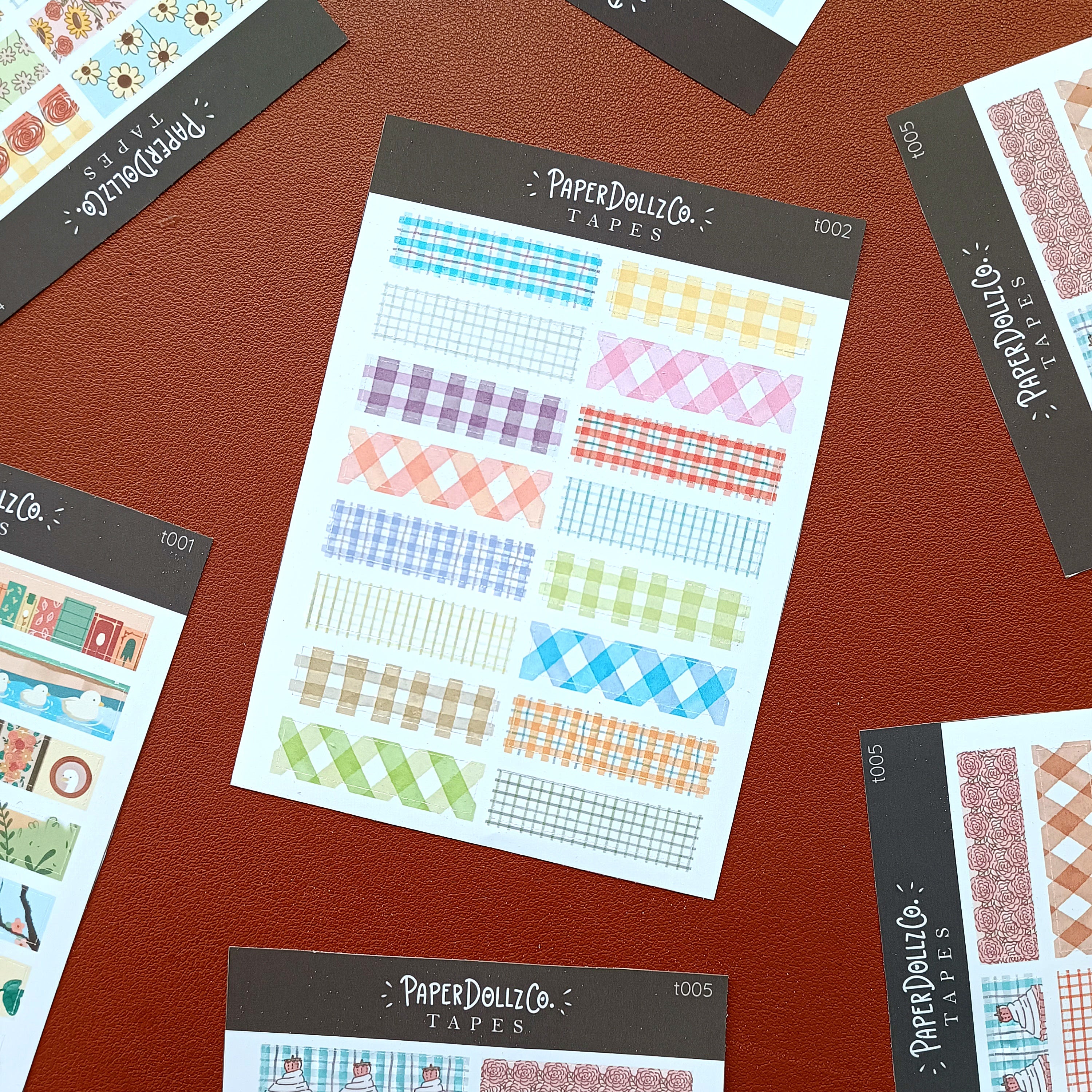 Gingham | PaperDollzCo | Sticker Tapes | t002