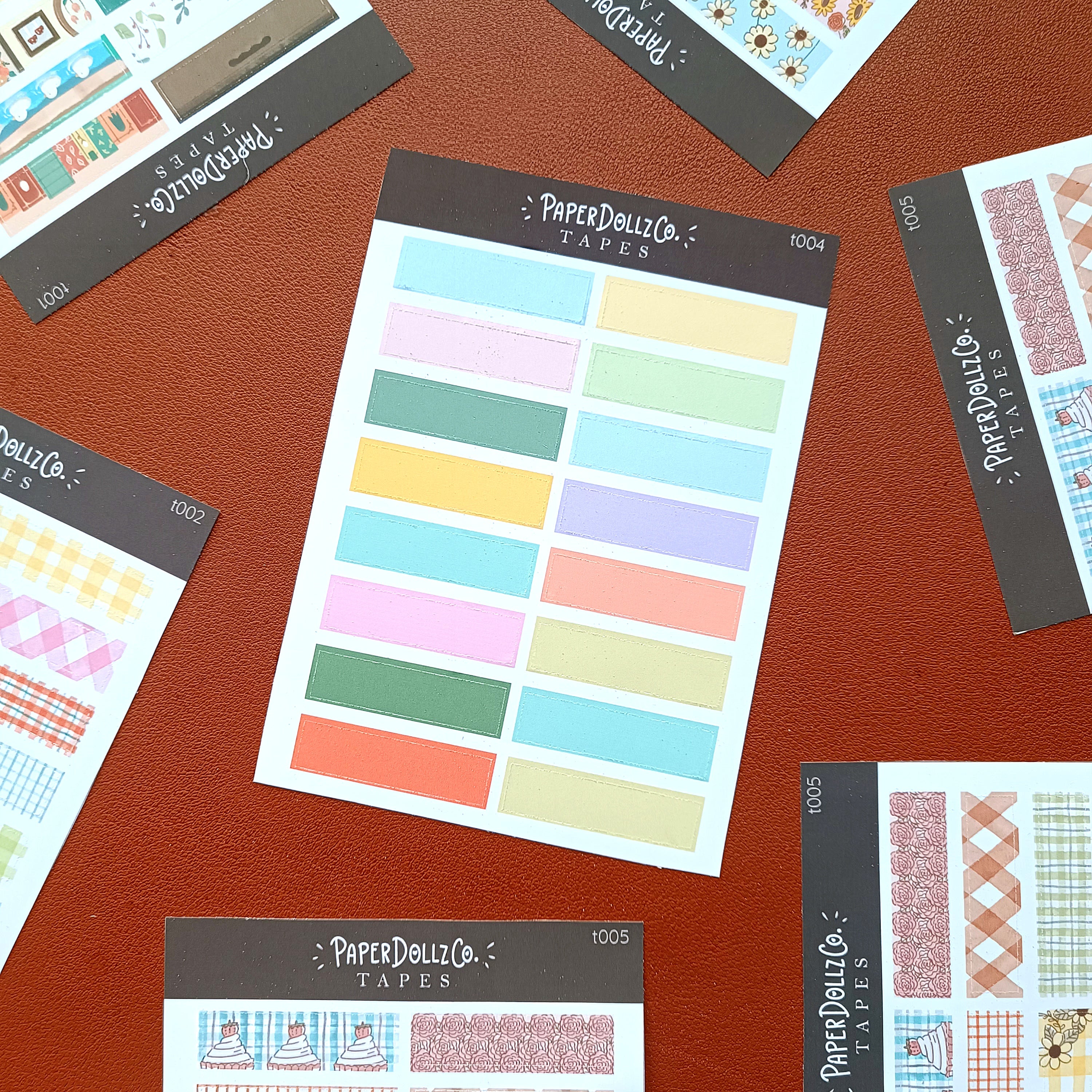 Spring Tones | PaperDollzCo | Sticker Tapes | t004