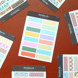 Spring Tones | PaperDollzCo | Sticker Tapes | t004