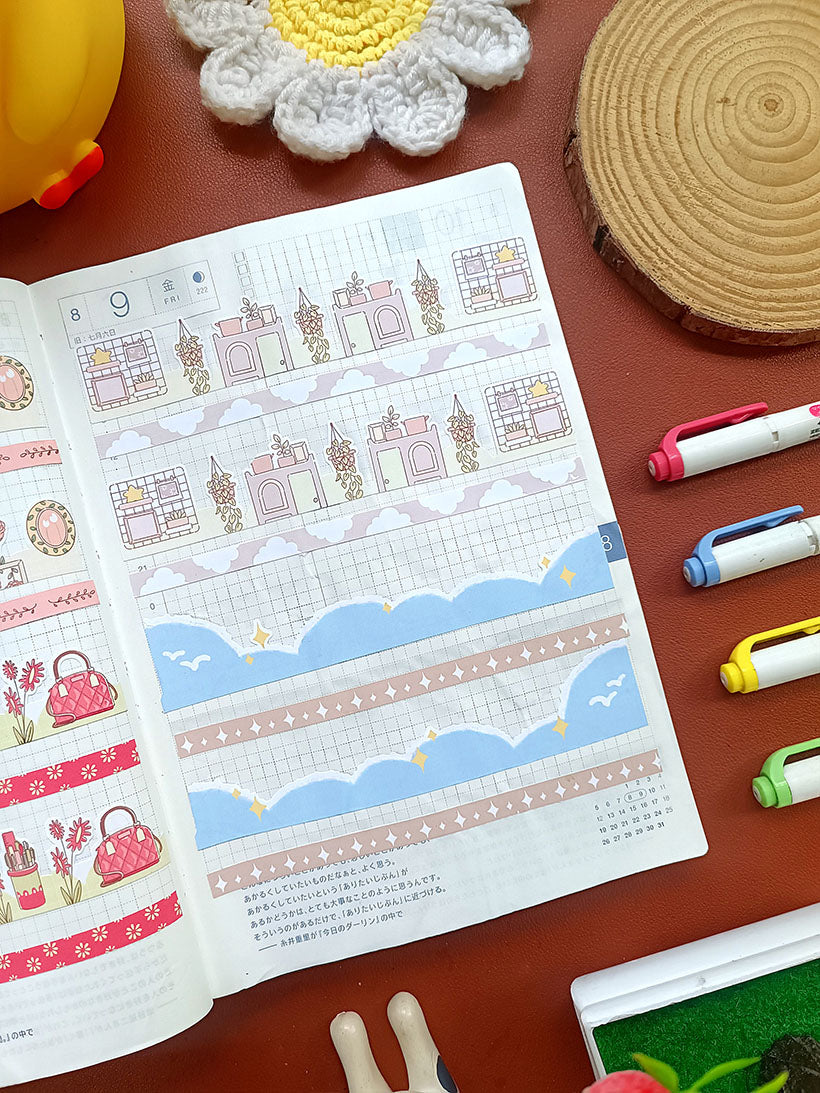 Paperdollzco | A5 Border Sticker | w002