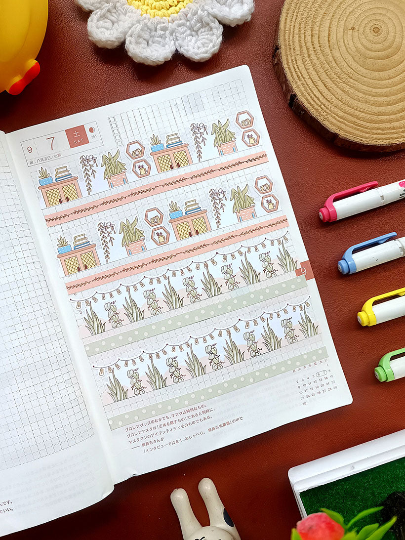 Paperdollzco | A5 Border Sticker | w003