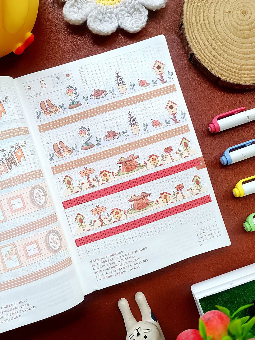 Paperdollzco | A5 Border Sticker | w006