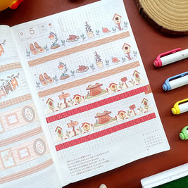 Paperdollzco | A5 Border Sticker | w006