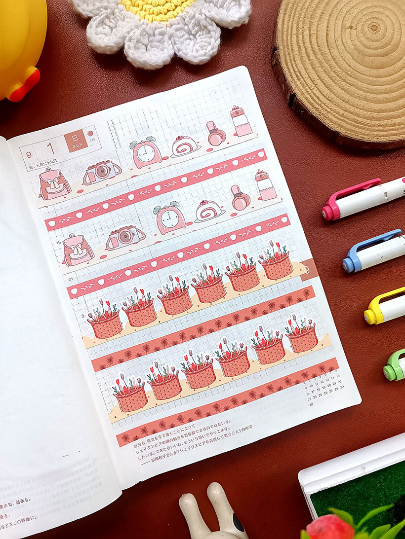 Paperdollzco | A5 Border Sticker | w009