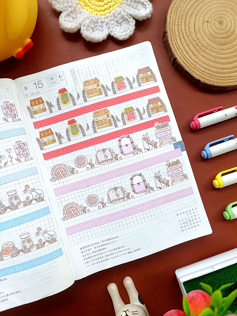 Paperdollzco | A5 Border Sticker | w014