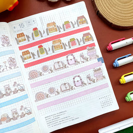 Paperdollzco | A5 Border Sticker | w014