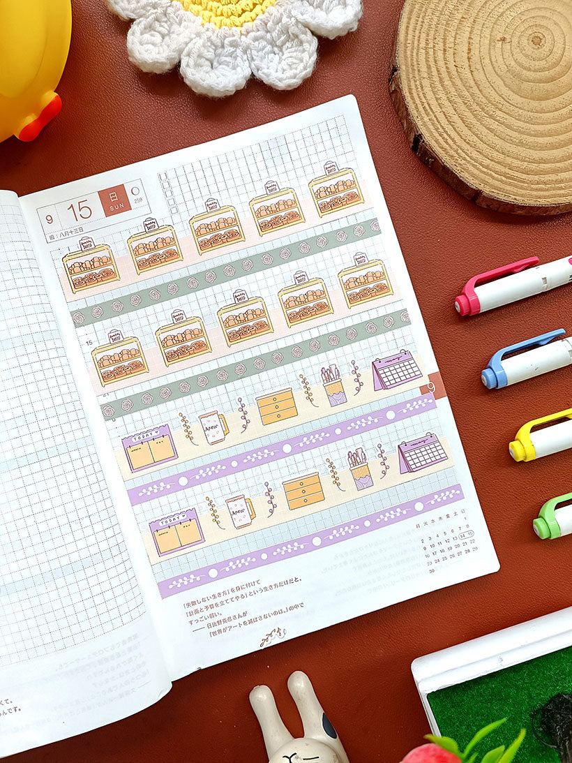 Paperdollzco | A5 Border Sticker | w039