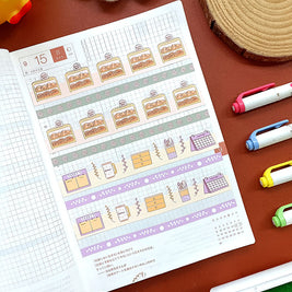 Paperdollzco | A5 Border Sticker | w039