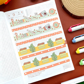 Paperdollzco | A5 Border Sticker | w041