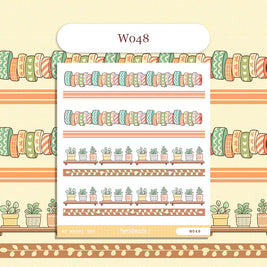 Paperdollzco | A5 Border Sticker | w048