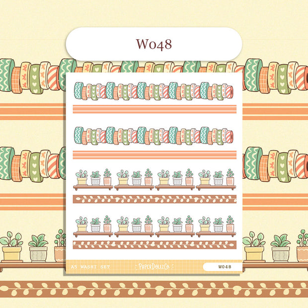 Paperdollzco | A5 Border Sticker | w048